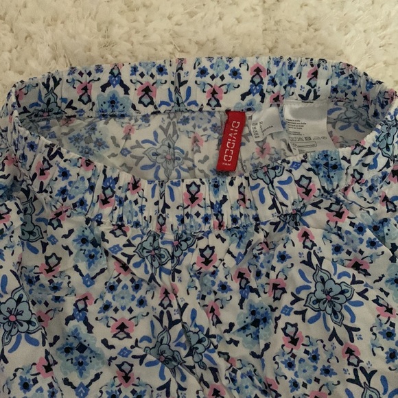 Blue Printed Shorts - Picture 2 of 3